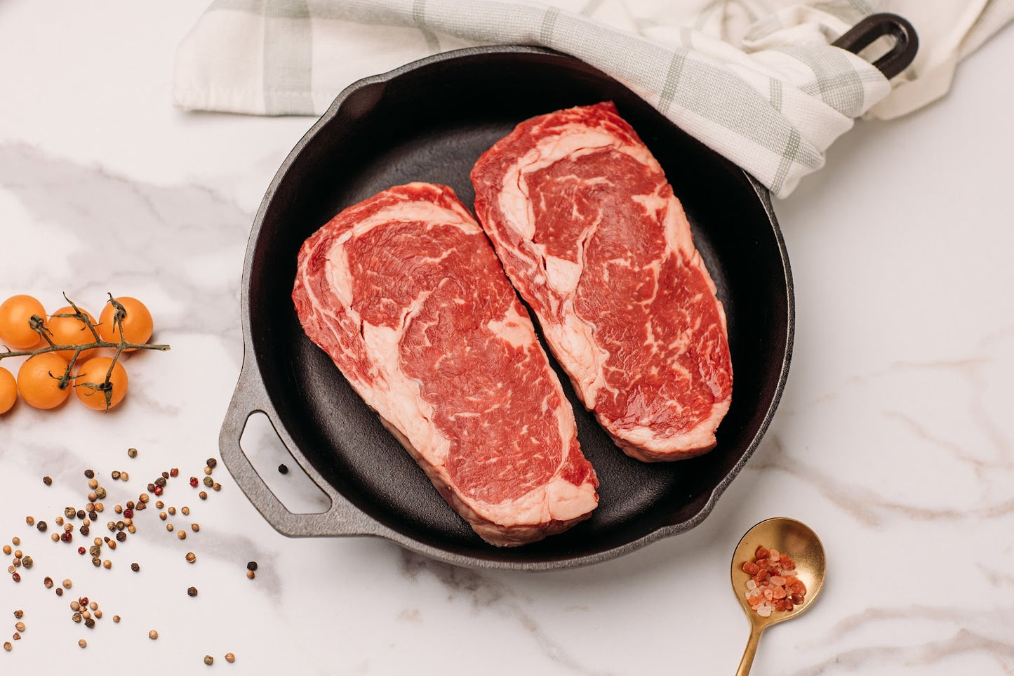 Ribeye steak, USDA choice - 2x14 oz steaks