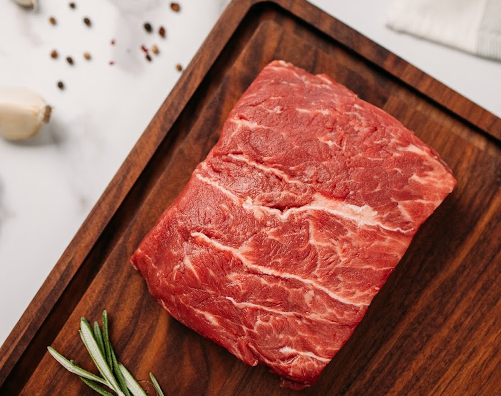 Flat iron steak, USDA Choice, grass-fed